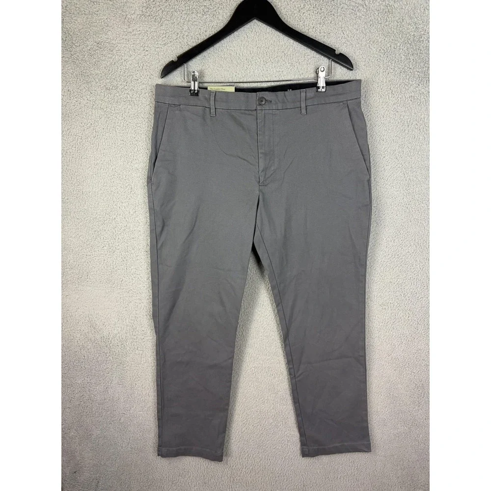 Goodfellow & Co Pants Mens 36x30 Gray Slim Fit Stretch Chino Casual Mens Comfort